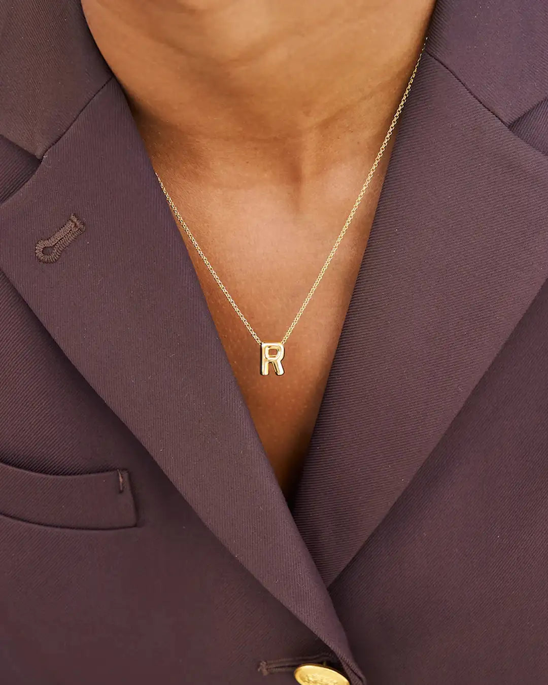 Bubble bokstavshalsband